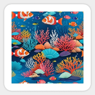 Whimsical Underwater Design Sticker